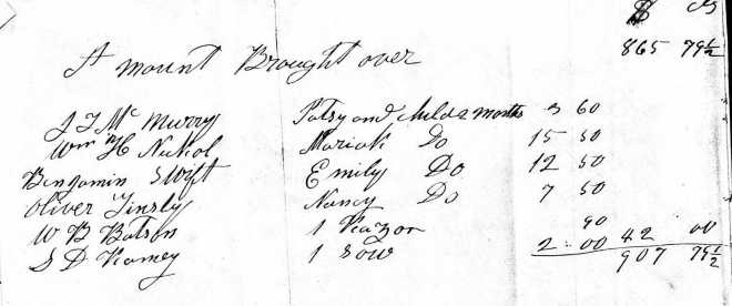 McMurry will part slave sale